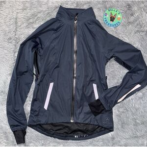 Aether Women Jacket Shell Union Full Zip Navy Size 1 XS Water Resistant MWT $295